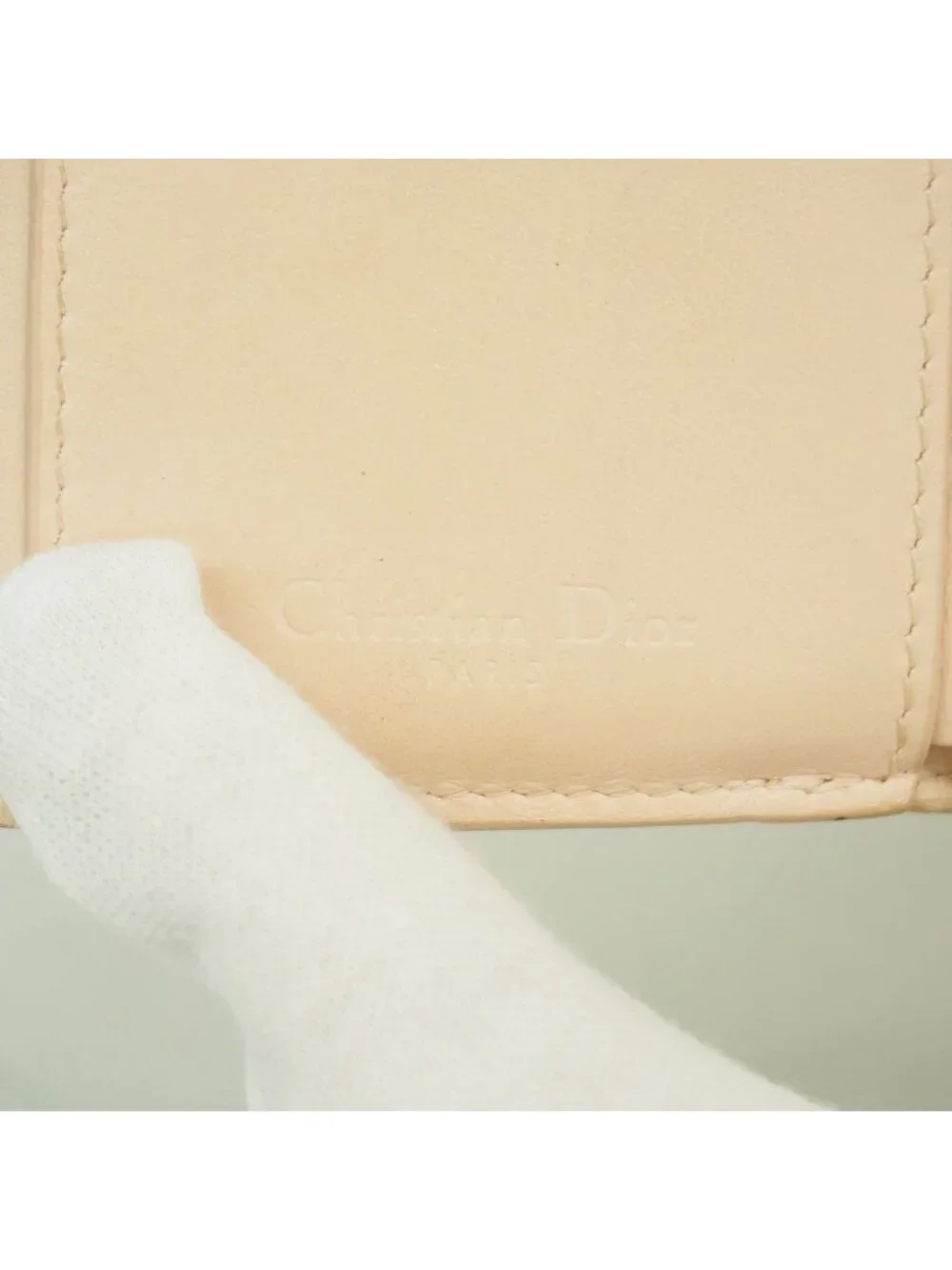 Dior Wallet Cannage Enamel Pink Gold